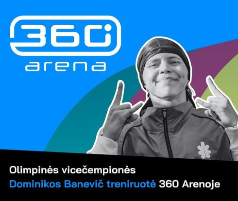 Dominikos Banevič breiko treniruotė 360 Arenoje Vilniuje